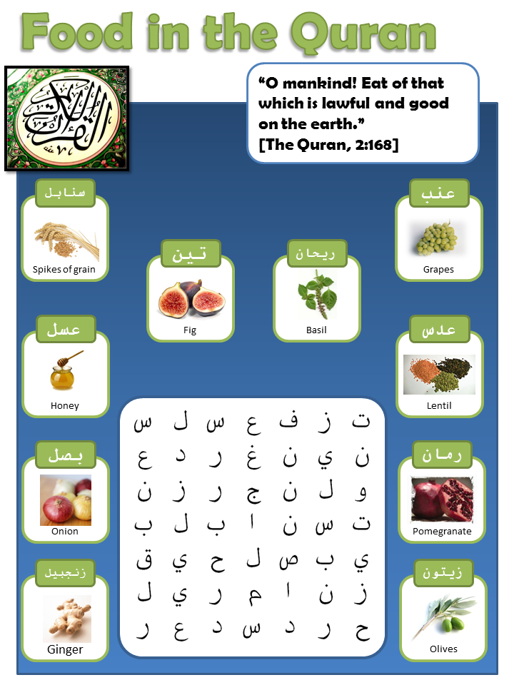 food-in-the-quran-word-search-arabic-share