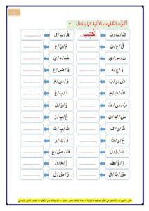 التدرب على جمع الحروف وقراءة الكلمات